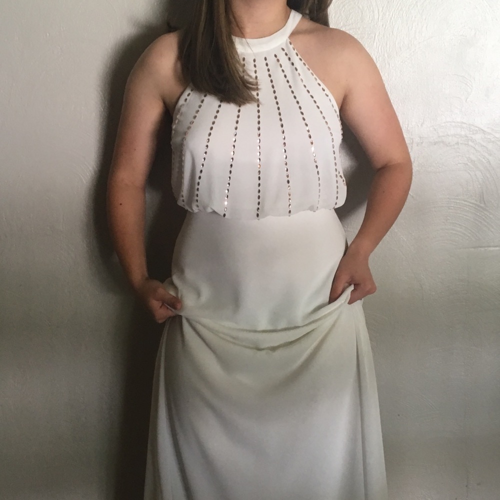Lulus white maxi dress